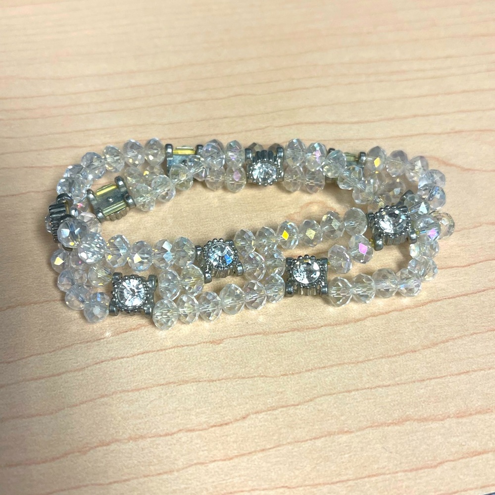 Faux Crystal Diamond Bracelet - Picture 3 of 11